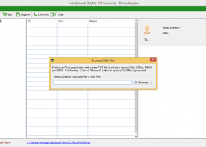 software - ToolsGround OLM to PST Converter 1.0 screenshot