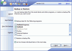 TopLang OE Backup screenshot