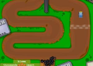 Touch-type car-racing screenshot