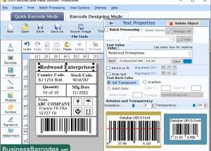 software - Tracking Databar UPCA Barcode Software 15.12 screenshot