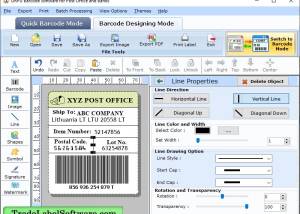 Trade Barcode Label Software screenshot