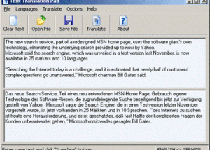 software - Translation Pad 2.19 screenshot