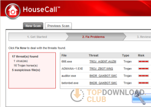 software - Trend Micro HouseCall 64bit 1.62.0.1252 screenshot