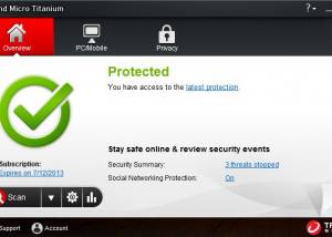 Trend Micro Titanium Internet Security screenshot