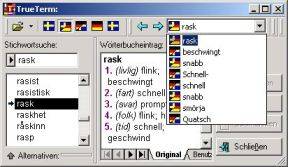 software - TrueTerm Swedish Dictionaries Bundle 5.5 screenshot