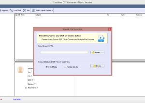 software - TrustVare OST to MBOX Converter 1.0 screenshot