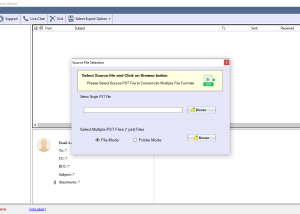 software - TrustVare PST to EMLX Converter 1.0 screenshot