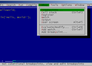 software - Turbo Pascal 7.0 screenshot