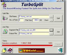 software - TurboSplit 1.2 screenshot