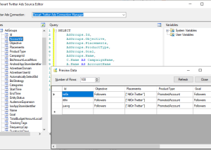 software - Twitter Ads SSIS Components by Devart 3.0.630 screenshot