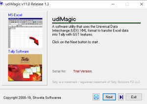 software - udiMagic Excel to Tally 10.0.1.2 screenshot