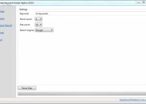 software - UltimateKeywordHunter 1.0.0.0 screenshot