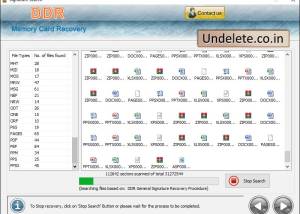 Undelete Memory Card Files screenshot