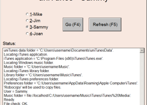 software - UniTunes 1.1.0 screenshot