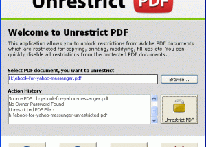 software - Unlock PDF 5.5 screenshot