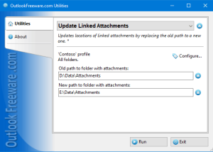 Update Linked Attachments for Outlook screenshot