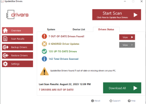 software - UpdateStar Drivers 15.0.0 screenshot
