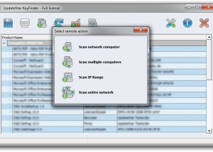software - UpdateStar Product Key Finder 9 screenshot