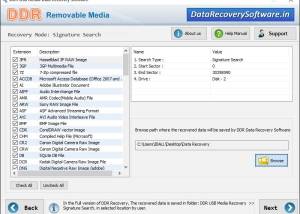 USB Digital Media Data Recovery Software screenshot