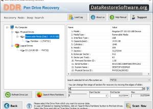 software - USB Drive Data Restore Software 9.7.1.9 screenshot