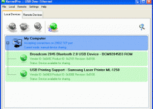 software - USB over Ethernet 2.6.6 screenshot