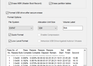 USB Secure Erase screenshot