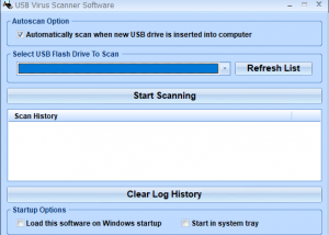 software - USB Virus Scanner Software 7.0 screenshot