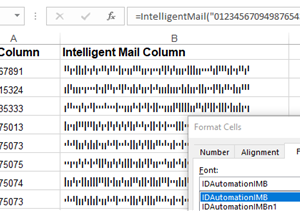 software - USPS Intelligent Mail IMb Font Package 16.11 screenshot