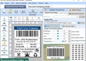 USPS Tray Label Barcode Application screenshot