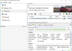 uTorrent Portable screenshot