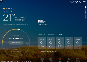 software - UV Weather 2.0.46 screenshot