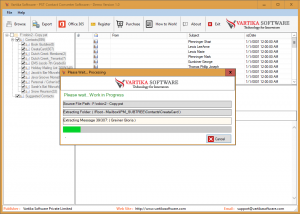 software - Vartika PST Contact Converter 1.0 screenshot