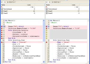 software - VBA Code Compare 0.4 screenshot