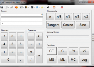 software - VBTheory Calculator Portable 5.1 screenshot