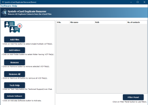 vCard Duplicate Remover screenshot