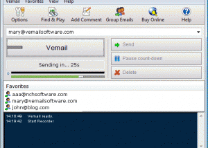 software - Vemail Voice Email Software for Windows 2.14 screenshot