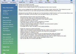 software - Verbose Text to Speech Software 2.01 screenshot