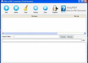 software - VeryPDF CHM to PDF Converter 2.0 screenshot