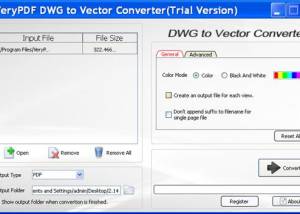 software - VeryPDF DWG to Vector Converter 2.0 screenshot