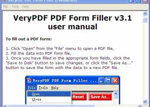 VeryPDF PDF Form Filler screenshot