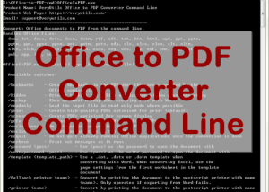 software - VeryUtils Office to PDF Shell 2.7 screenshot