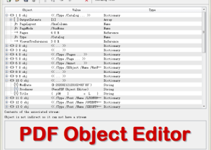 software - VeryUtils PDF Object Editor 2.7 screenshot