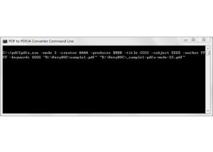 software - VeryUtils PDF to PDF/A Converter Command Line 2.7 screenshot