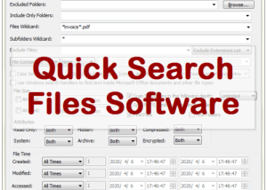 software - VeryUtils Quick Search Files 2.7 screenshot