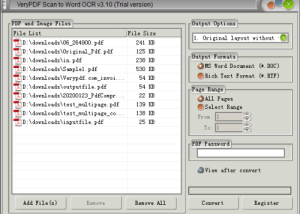 software - VeryUtils Scan to Word OCR Converter 2.7 screenshot