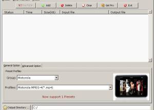 software - Video Converter for Motorola 2.0.3 screenshot