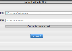 software - Video To Mp3 1.0 screenshot