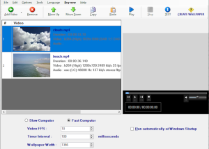 software - Video Wallpaper Creator 1.4 screenshot