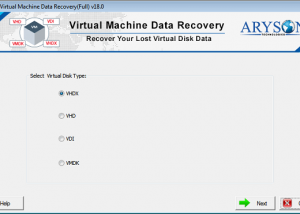 software - Virtual Machine Data Recovery 18.0 screenshot