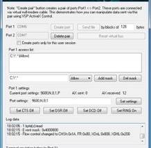 software - Virtual Serial Port ActiveX 8.0 screenshot